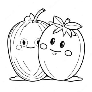 Bob Die Tomate Und Larry Die Gurke Ausmalbild 5013-4021