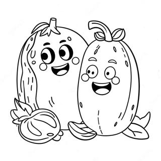 Bob Die Tomate Und Larry Die Gurke Ausmalbild 5013-4022