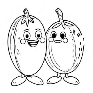 Bob Die Tomate Und Larry Die Gurke Ausmalbild 5013-4024