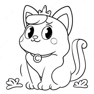 Prinzessin Peach Katze Ausmalbild 50174-41845