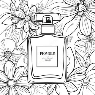 Elegantes Florales Parfum Ausmalbild 50495-42082