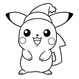 Pikachu Mit Weihnachtsmutze Ausmalbild 5053-4053