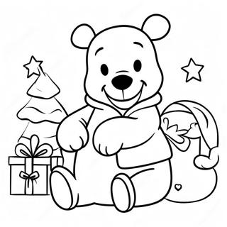 Weihnachts Winnie Puuh Ausmalbild 50654-42215