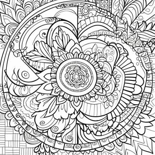 Entspannendes Erholungs Mandala Ausmalbild 50855-42379