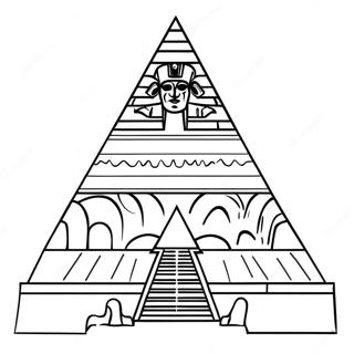 Pyramide Ausmalbild 50884-42394