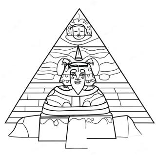 Pyramide Ausmalbild 50884-42396