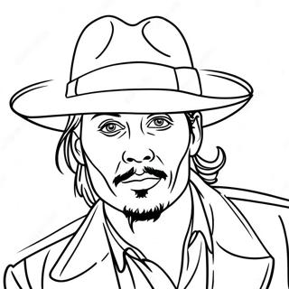 Johnny Depp Ausmalbilder