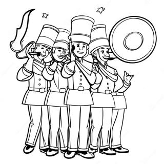 Marching Band Ausmalbild 51034-42522