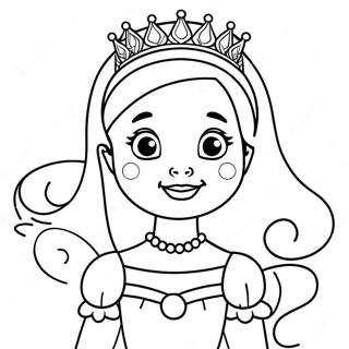 Niedliche Prinzessin Ausmalbild 51125-42597