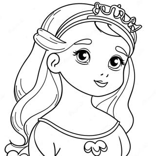 Niedliche Prinzessin Ausmalbild 51125-42598