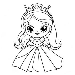 Niedliche Prinzessin Ausmalbild 51125-42599