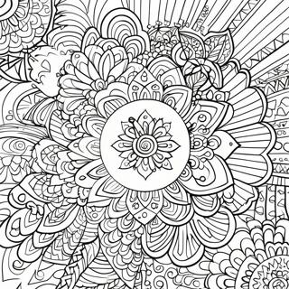 Serene Mandala Muster Ausmalbild 5113-4103