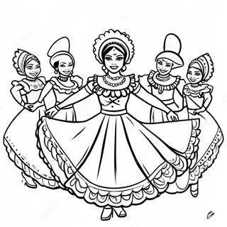 Folklorico Ausmalbilder