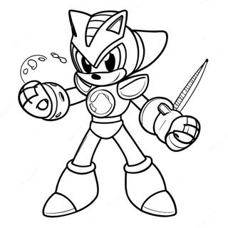 Metal Sonic Ausmalbilder