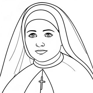 St Bernadette Ausmalbild 51274-42699