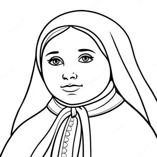 St Bernadette Ausmalbild 51274-42700