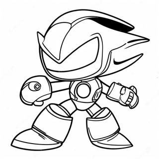 Metal Sonic In Aktion Ausmalbild 512-411