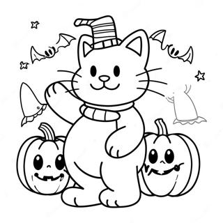 Garfield Halloween Ausmalbild 51434-42846