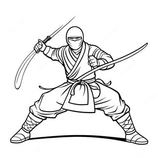 Heimlicher Ninja Mit Katana Ausmalbild 51765-43104