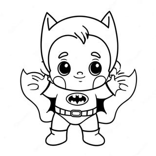 Niedlicher Baby Batman In Windel Ausmalbild 51795-43140