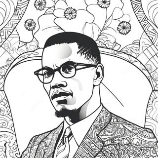 Malcolm X Ausmalbild 51894-43202