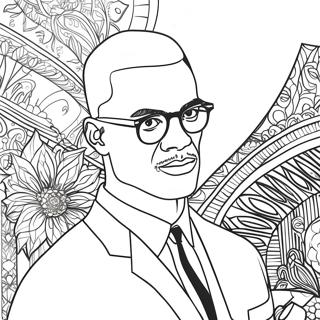 Malcolm X Ausmalbild 51894-43203