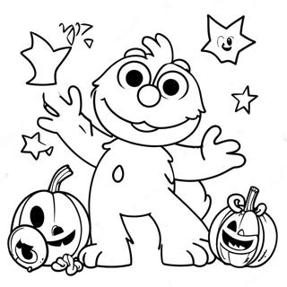 Elmo Halloween Ausmalbild 51955-43251