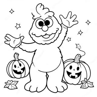 Elmo Halloween Ausmalbild 51955-43252