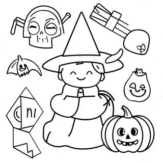 Halloween Mathematik Ausmalbilder