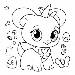 Niedliche Jewelpet Freunde Ausmalbild 52086-43359