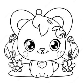 Niedliche Jewelpet Freunde Ausmalbild 52086-43360