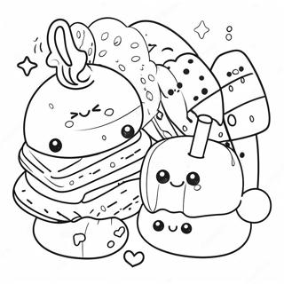 Kawaii Essen Ausmalbild 52125-43373