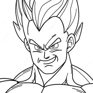 Majin Vegeta Beim Aufladen Ausmalbild 52156-43411