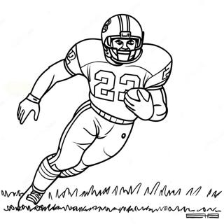 Barry Sanders Action Pose Ausmalbild 52216-43434