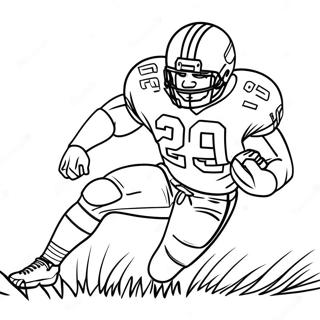 Barry Sanders Action Pose Ausmalbild 52216-43435