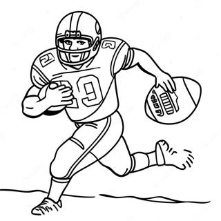 Barry Sanders Mit Football Ausmalbild 52217-43444