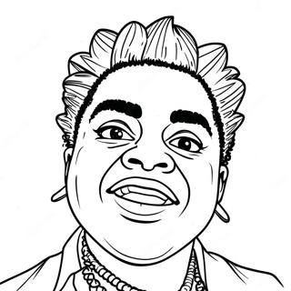 Kodak Black Ausmalbild 52326-43530