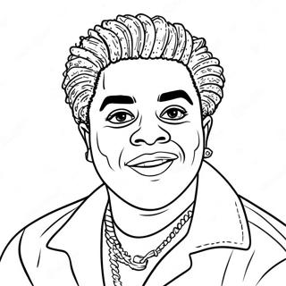 Kodak Black Ausmalbild 52326-43531