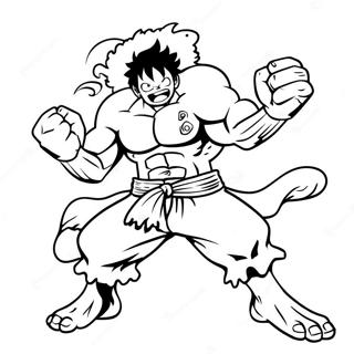 Luffy Gear 4 Snakeman Ausmalbild 52626-43770