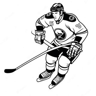 Buffalo Sabres Spieler Beim Skaten Ausmalbild 52667-43806