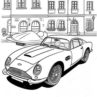 Klassisches Aston Martin Sportwagen Ausmalbild 52737-43862