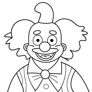 Krusty Der Clown Ausmalbilder