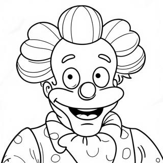 Krusty Der Clown Ausmalbilder