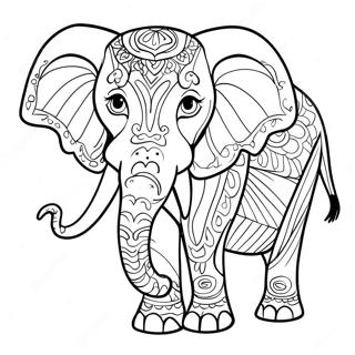 Afrikanischer Elefant Ausmalbild 53086-44138