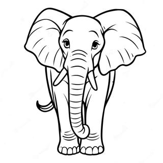 Afrikanischer Elefant Ausmalbild 53086-44139