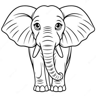 Afrikanischer Elefant Ausmalbild 53086-44140