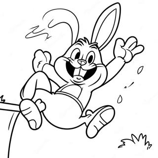 Bugs Bunny Beim Dunking Ausmalbild 532-425