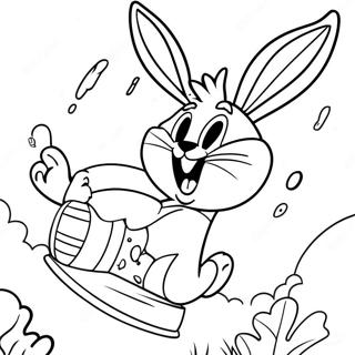 Bugs Bunny Beim Dunking Ausmalbild 532-427