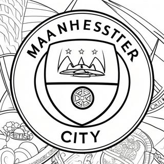 Manchester City Logo Ausmalbild 53387-44359