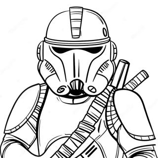 Furchtloser Scout Trooper Ausmalbild 53599-44525